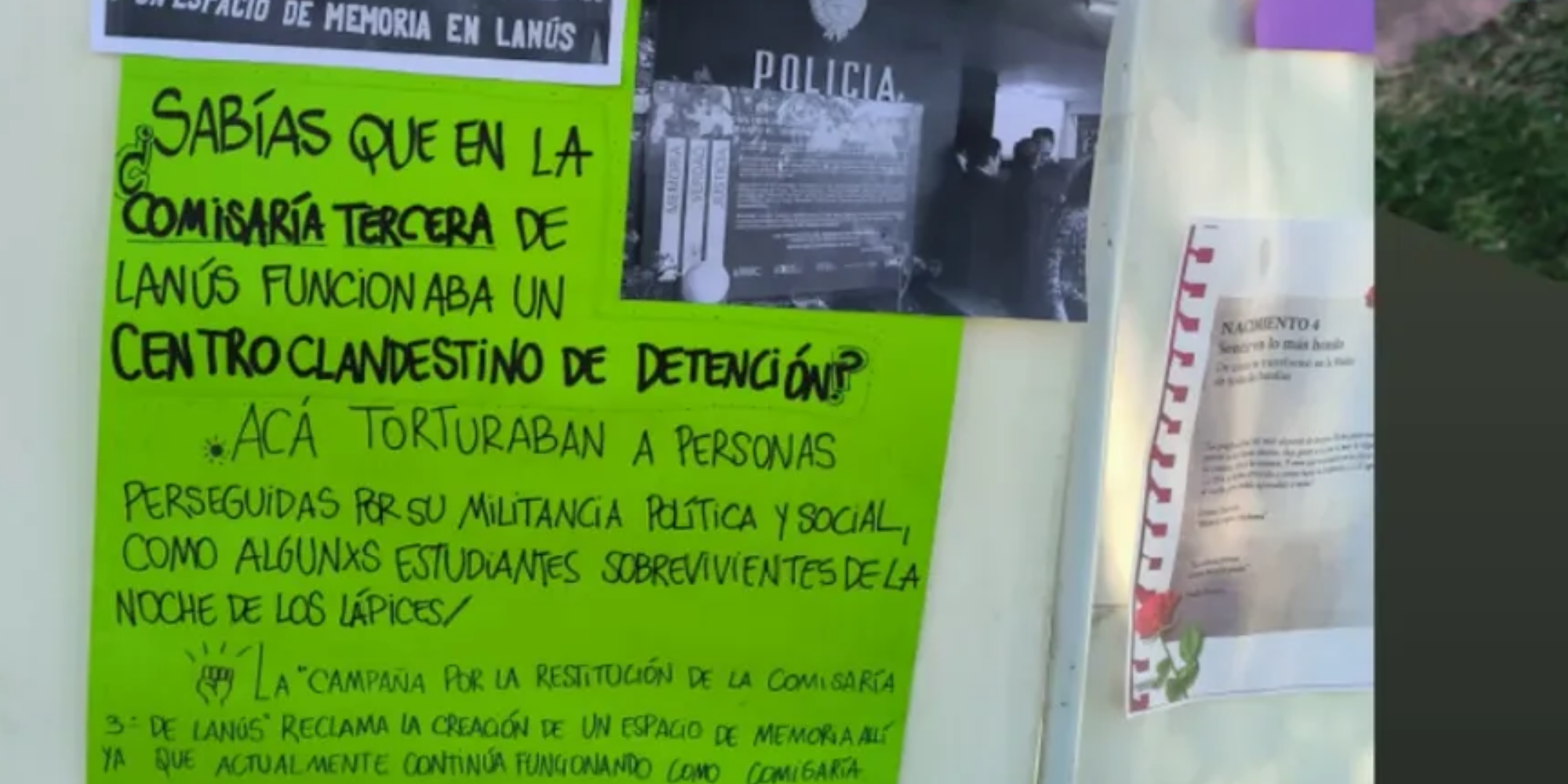 La izquierda en Lanús pide que la Comisaría 3ra sea un espacio de memoria